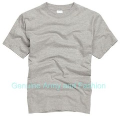 Army T Shirt US Combat Military Tactical Security Style Short Sleeve Top Grey