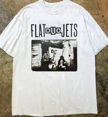 Flat Duo Jets – Flat Duo Jets – Vinyl White All Size S-5XL T-Shirt AE120