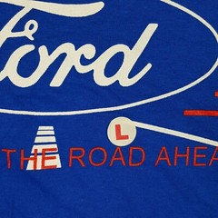 Vintage Y2K Ford Men’s Size L Retro Car Auto Blue Short Sleeve T Shirt 90s Logo