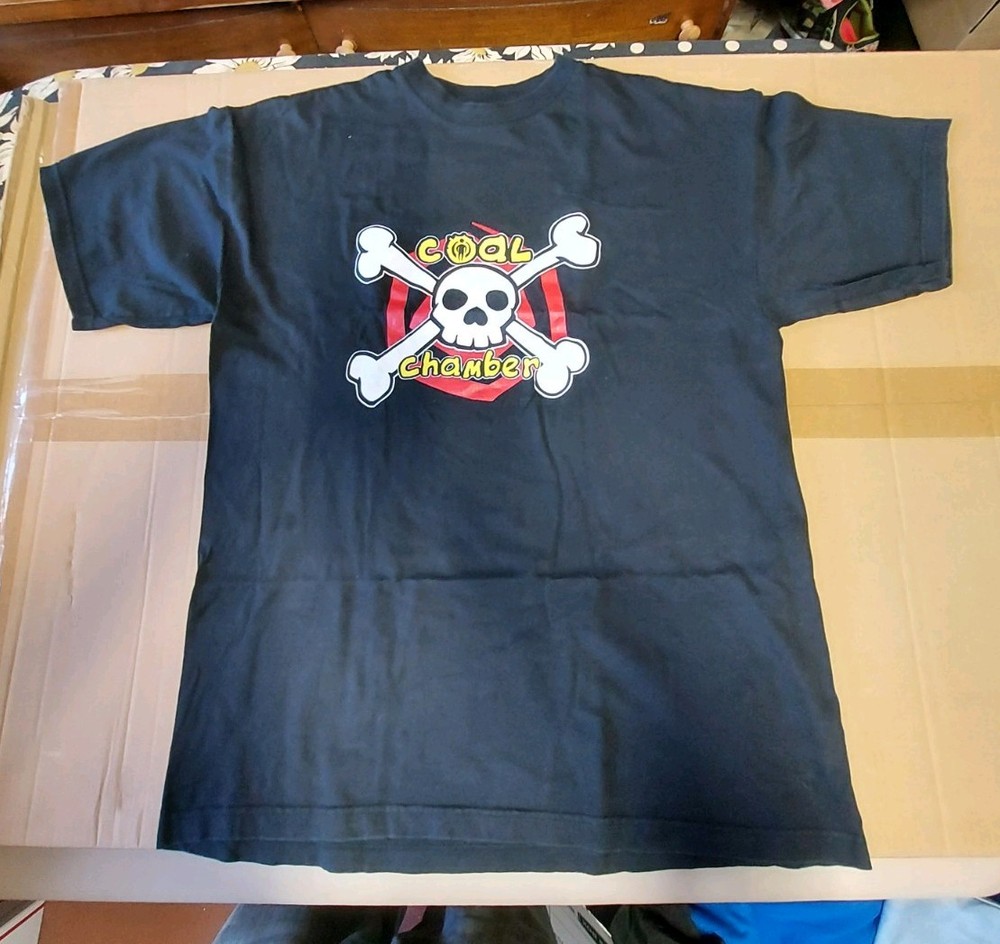 Coal Chamber Shirt XL Blue Grape Skull And Cross Bones Rare