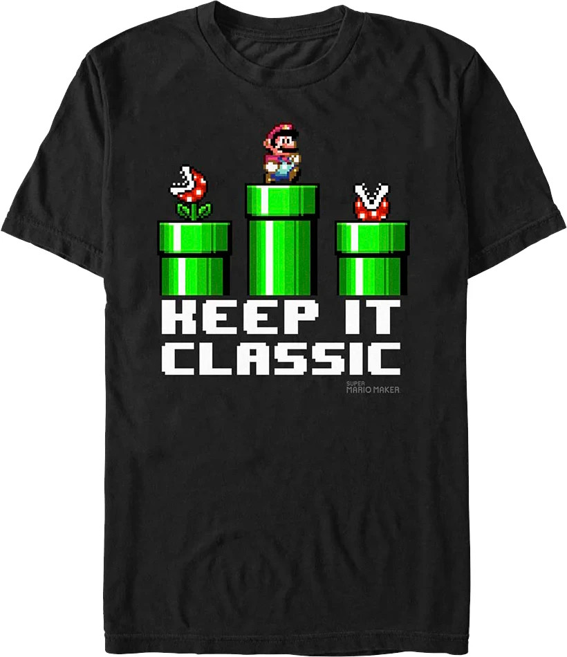 Super Mario Bros. Nintendo Games T-Shirt 180 GSM | 100% Cotton DTG Print