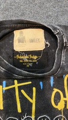 City of Industry Smiley Acid Wash T Shirt 3X Streetwear Graphic