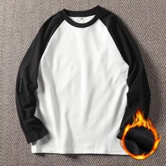 Double-sided Fleece Shirt Raglan Sleeve Shirt Easy Care And Maintenance