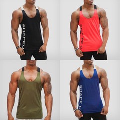 Men’s Sleeveless Workout Tank Top Bodybuilding Gym Sports Muscle Fitness T-Shirt