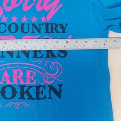 Delta Pro Weight Blue Graphic Adult “Sorry My Country Manners Are Broken Sz Med