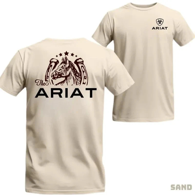 Ariat T-Shirt – Horse And Horseshoe Western Graphic Design For Equestrian Enthus