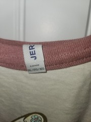 Women’s 3XL Long Beige/Pink Raglan Crew T-Shirt Butterfly Fearless Joshua 1:9