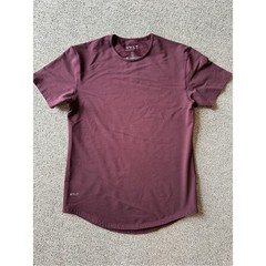 Bylt Drop Cut Lux Tee Mens Maroon Polkadot Size Medium