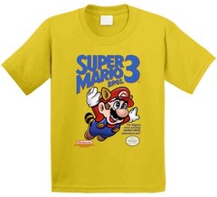 Super Mario Brothers 3 Nes Video Game Cover T Shirt