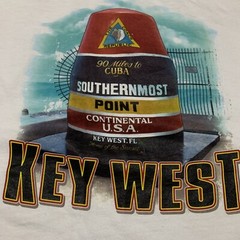 VTG Key West Southernmost Point T Shirt XL Delta Pro Weight Cotton Classic
