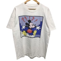 Vintage 80s 90s Mickey Mouse Roy Lichtenstein Art T-Shirt Disney XL White