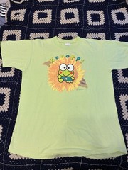 Vintage 90’s 1998 Keroppi Frog Sanrio Tag T Shirt XL Green Single Stitch