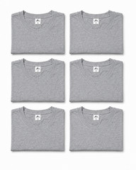 Men’s 6 Pack 100% Cotton Slim Fit Crew Neck T-Shirts