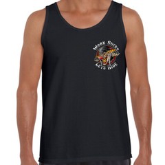 Work Sucks Clow Mens Motorcycle Humor Offensive Biker Tank Top