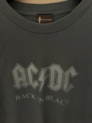 Vintage Aces & Eights AC/DC Back in Black Shirt XL Great Looking Rare