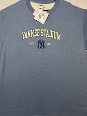 New 2007 NY New York Yankees Yankee Stadium Men’s Blue Large Baseball t-Shirt