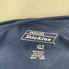 Dickies Men’s LT Blue Short Sleeve Pocket Work Shirt Polyester Crew Neck