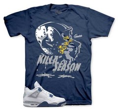 Shirt To Match Jordan 4 Midnight Navy – Killa Season Sneaker Tees