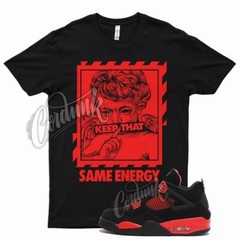 Black ENERGY T Shirt for Air J1 4 Red Thunder Gym Varsity Iconic 1 14