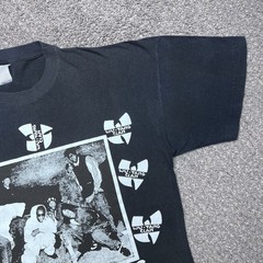 Vintage 1990s Wu Tang Clan 36 Chambers Of Death Promo Rap T-Shirt Sz L