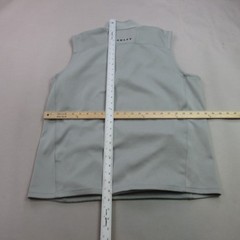 Oakley Shirt Mens XL Sleeveless Lightweight Casual 1/4 Zip Gray Pockets