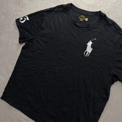 Polo Ralph Lauren Mens 2XB Big Pony Embroidered Black T-Shirt Short Sleeve Tee