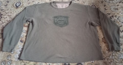 D55)EDDIE BAUER WAFFLE THERMAL TEE SHIRT LONG SLEEVE L LARGE NICE USED CONDITION