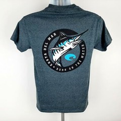 Costa Del Mar Born On The Water Men’s T-shirt Size S Gray Poly-cotton Blend DN20