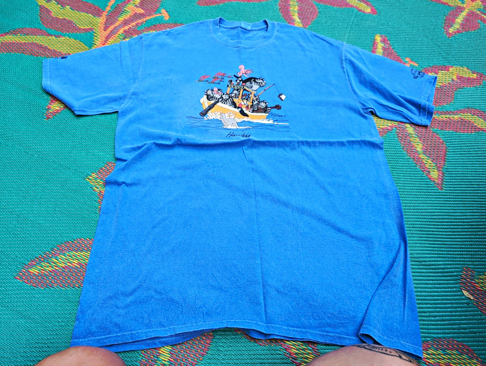 Voyager Size 2XL Crazy Shirts B. Kliban Cat Short Sleeve Crew Neck