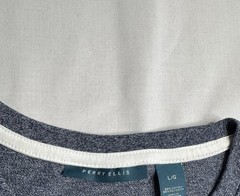 Perry Ellis Men’s Logo Crew Neck Short Sleeve T-Shirt Gray Size L