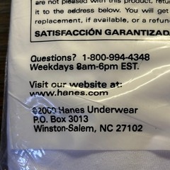 Vintage Hanes Undershirts Mens XL 46-48 White Crewneck 2135 Shirt 3 Pack Sealed