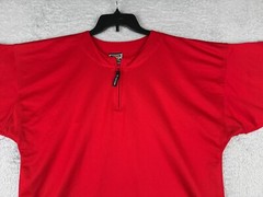 Easton Shirt Adult Large Red 1/4 Zip Baseball Sport Warmup Waist Drawstring