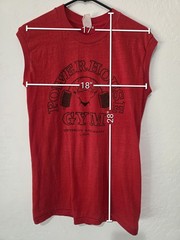 1980’s Vintage Powerhouse Gym Muscle Top Sleeveless Tee Detroit Michigan USA