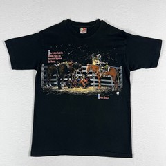 Vintage 90’s Cowboy Horse T-Shirt Size Large Made In USA Single Stitch 1995