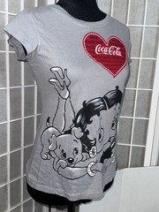 Vintage 1990’s Betty Boop Coca Cola Red & Gray T-Shirt Size Large