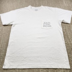 Zach Bryan Shirt Adult Medium Quittin Time Tour Heavy Cotton Country Music White