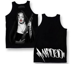 MAFIOSO SISTER MONROE Tank Top T-shirt Marilyn Tattoo Men’s SMALL Vest Tee New
