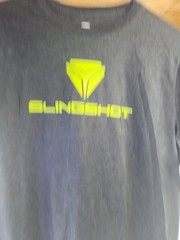 Polaris Slingshot Mens Gray / Green Solid Graphic T-Shirt Size M.
