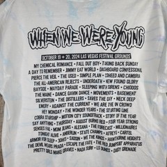 When We Were Young Music Festival T Shirt Las Vegas 2024 White w/ Tie Dye L