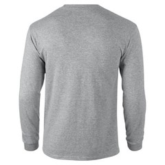 Shanghai Metro Train Logo Retro Chinese Rapid Transit Gray Long Sleeve T-Shirt