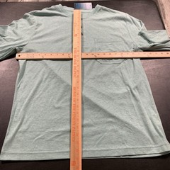 Ocean Coast Men’s Medium Teal Green L/S Pocket Henley T-Shirt NWT