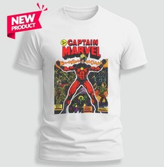 Captain Marvel T-Shirt – Jim Starlin Art – Thanos – Drax the Destroyer – #32