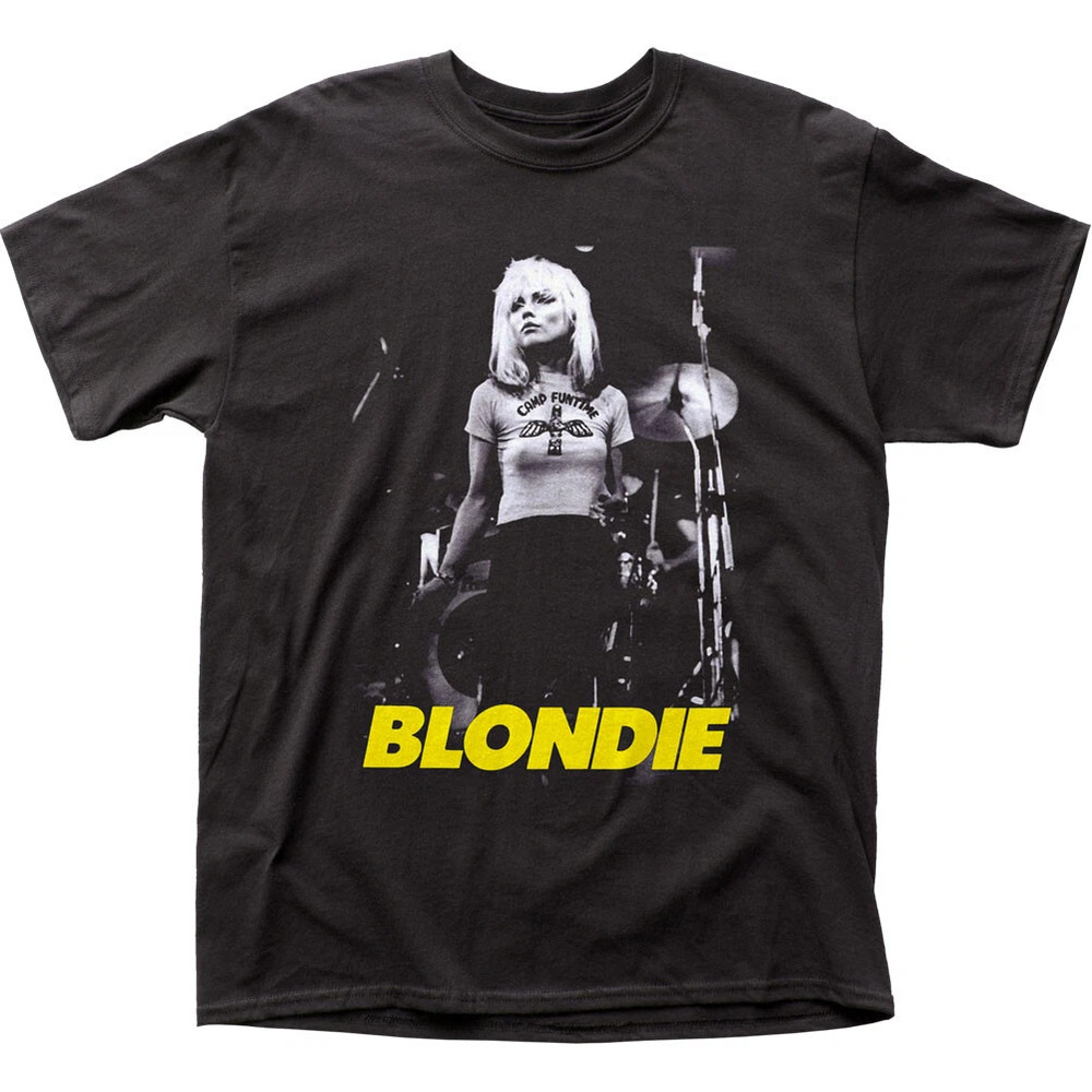 Blondie Funtime T Shirt Mens Rock and Roll Music Band Tee New Black