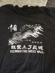 Vintage I Climbed The Great Wall T Shirt Adult Large Tourist China Hipster 3X