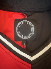 Maxi Milian Chicago Bulls Sports Mens Jersey Blk/Red Size L Short Sleeve