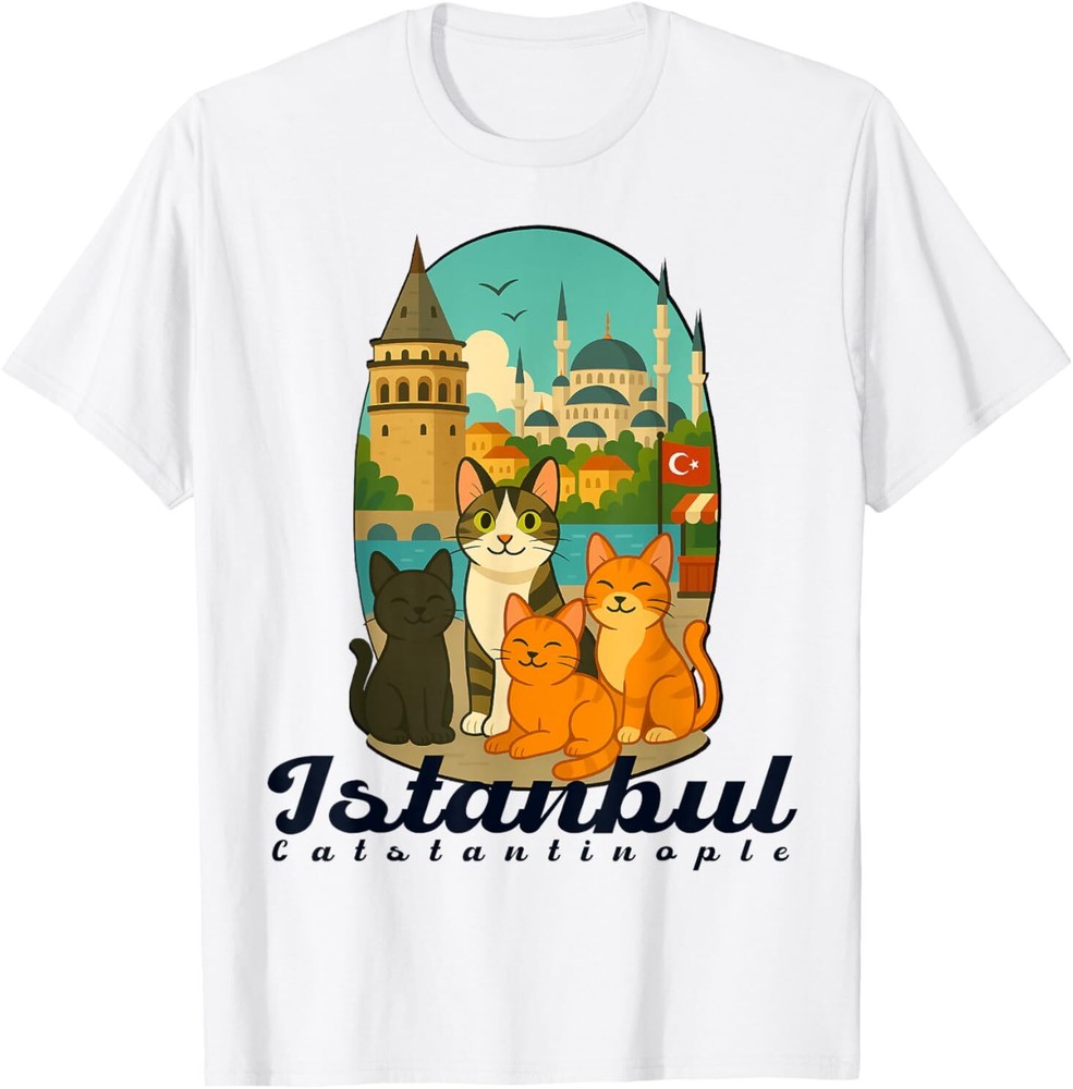 Istanbul, Turkey – Catstantinople City of Cats T-Shirt BESTSELLER