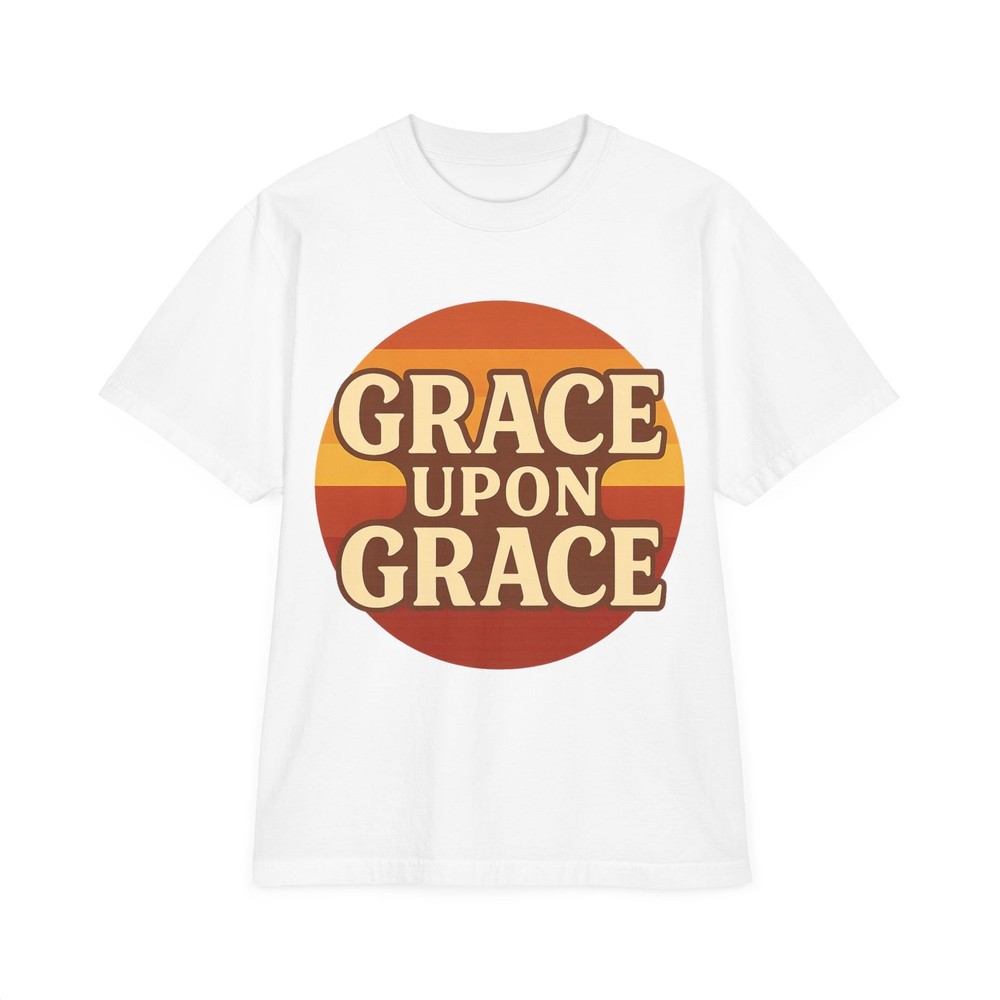 Retro Grace Upon Grace T-Shirt, Vintage Tee, Casual Wear, Gift for Her, Everyday