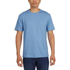 Lands’ End Men’s Classic Fit 4-Way Stretch Tee, Blue, Size S
