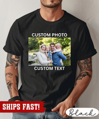 Custom Photo Shirt, Personalized T-Shirt, Family Picture Tee, Logo Image Shirts