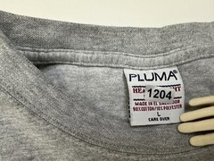 Vintage 90s Pluma Shirt Men Large Minimal Grunge Blank Heavyweight Long Sleeve